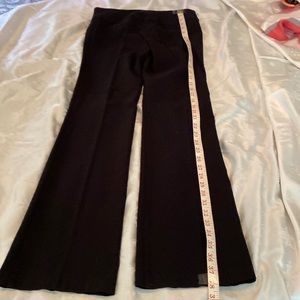 Beautiful black slack size 8. Stretchy and very comfortable. Measurements shown
